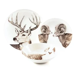 Assiette plate - Cerf