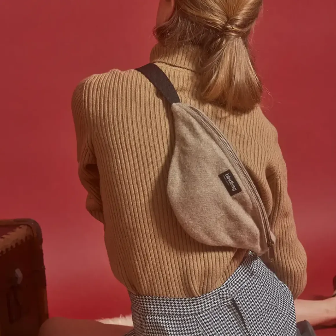 Banane Olivia en laine - Beige