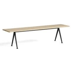 Banc Pyramid 12 Base noire u0026 plateau chêne vernis