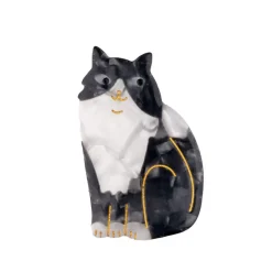 Barrette - Chat Noir u0026 Blanc