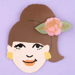 Barrette Pivoine