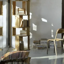 Bibliothèque Stairs en chêne - 204 cm