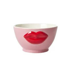 Bol avec lèvres en relief - Rose - 600 ml