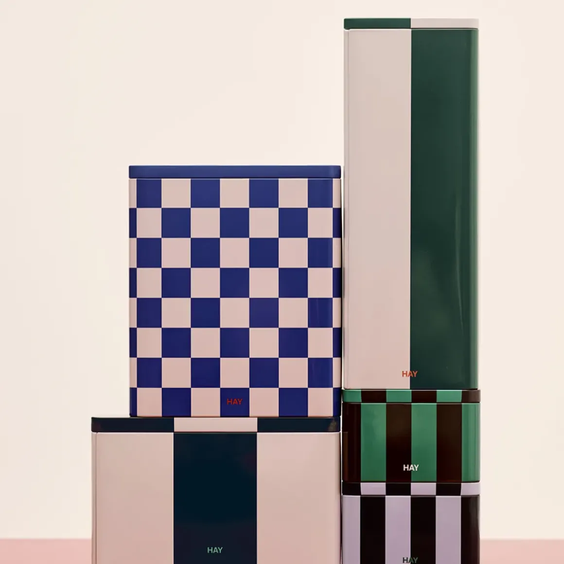 Boîte Tin à carreaux