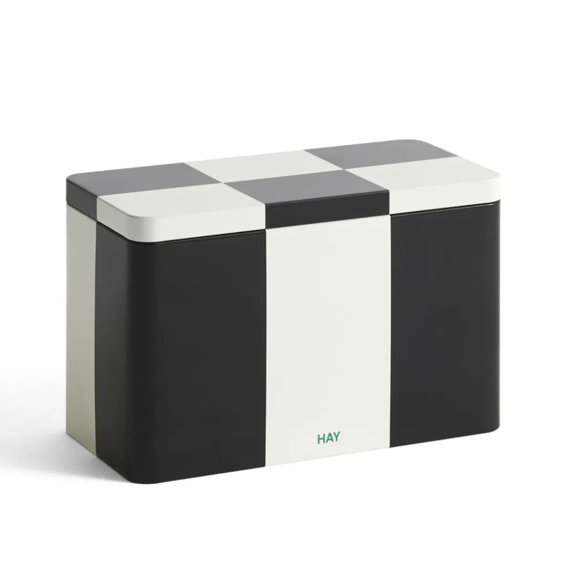 Boîte Tin à carreaux M - Noir u0026 Blanc