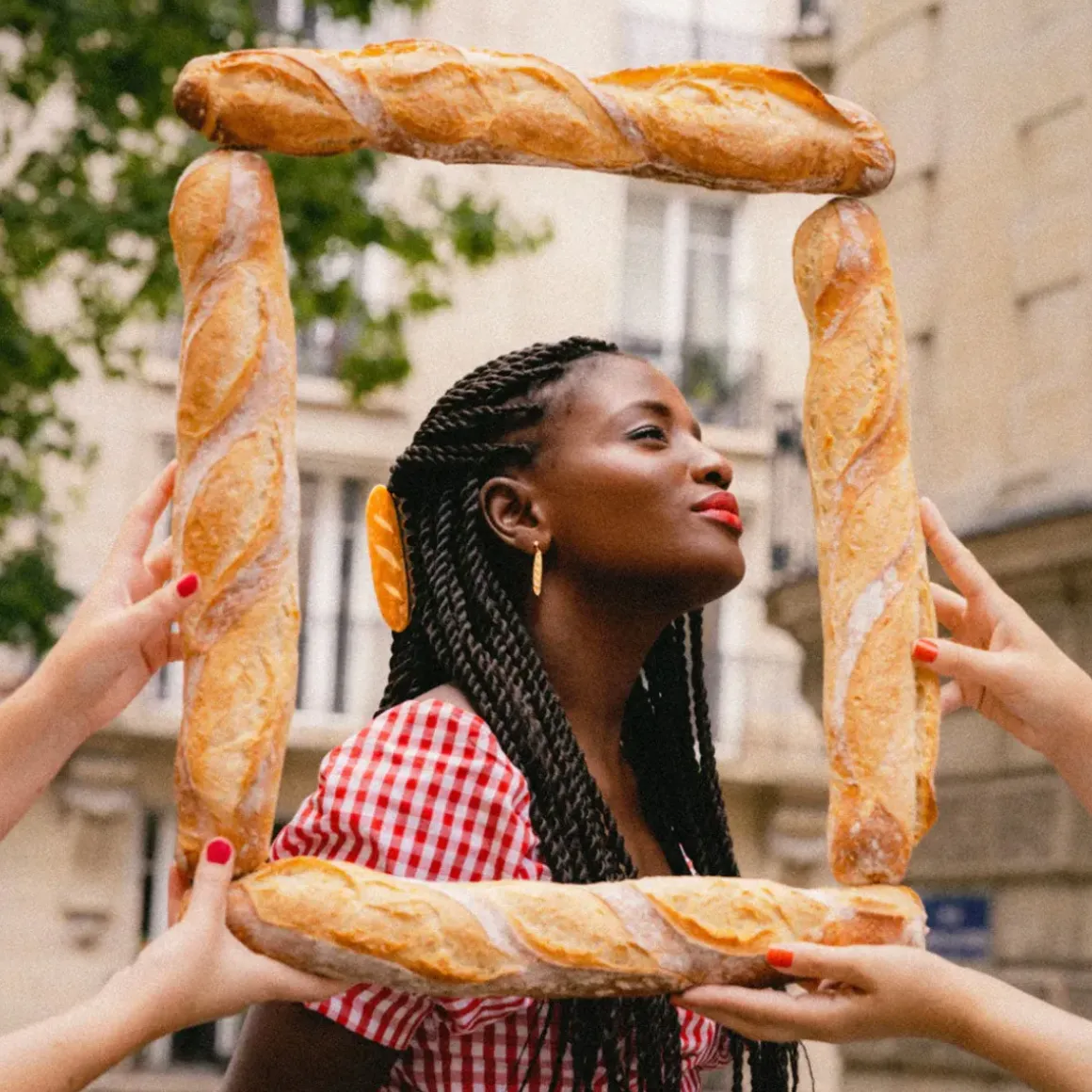 Boucles d'oreilles Baguette