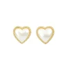 Boucles d'oreilles Coeur en Perle
