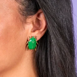 Boucles D'Oreilles Scarabée