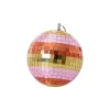 Boule Disco Ø 18 cm - Rayures Rose