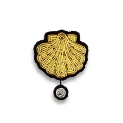 Broche Coquille Saint Jaques Perle S