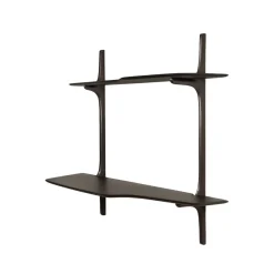 Bureau Mural PI en Acajou Vernis - 140 x 48 x 126 cm
