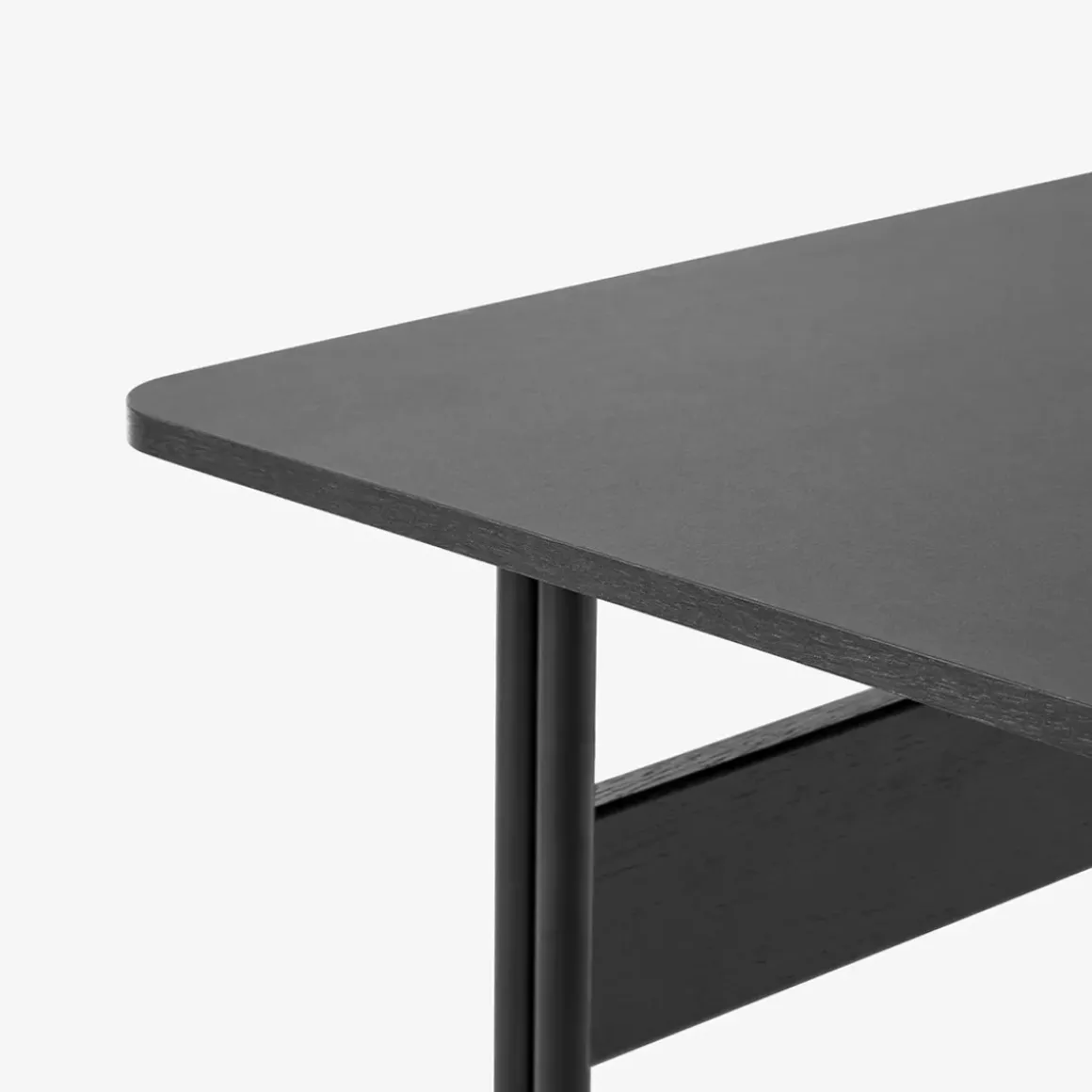 Bureau Pavilion AV16 Linoleum Black 4023 - Chêne Noir / Pieds Noir