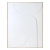 Cadre Relief Art B - 100 x 123 cm - Blanc XL