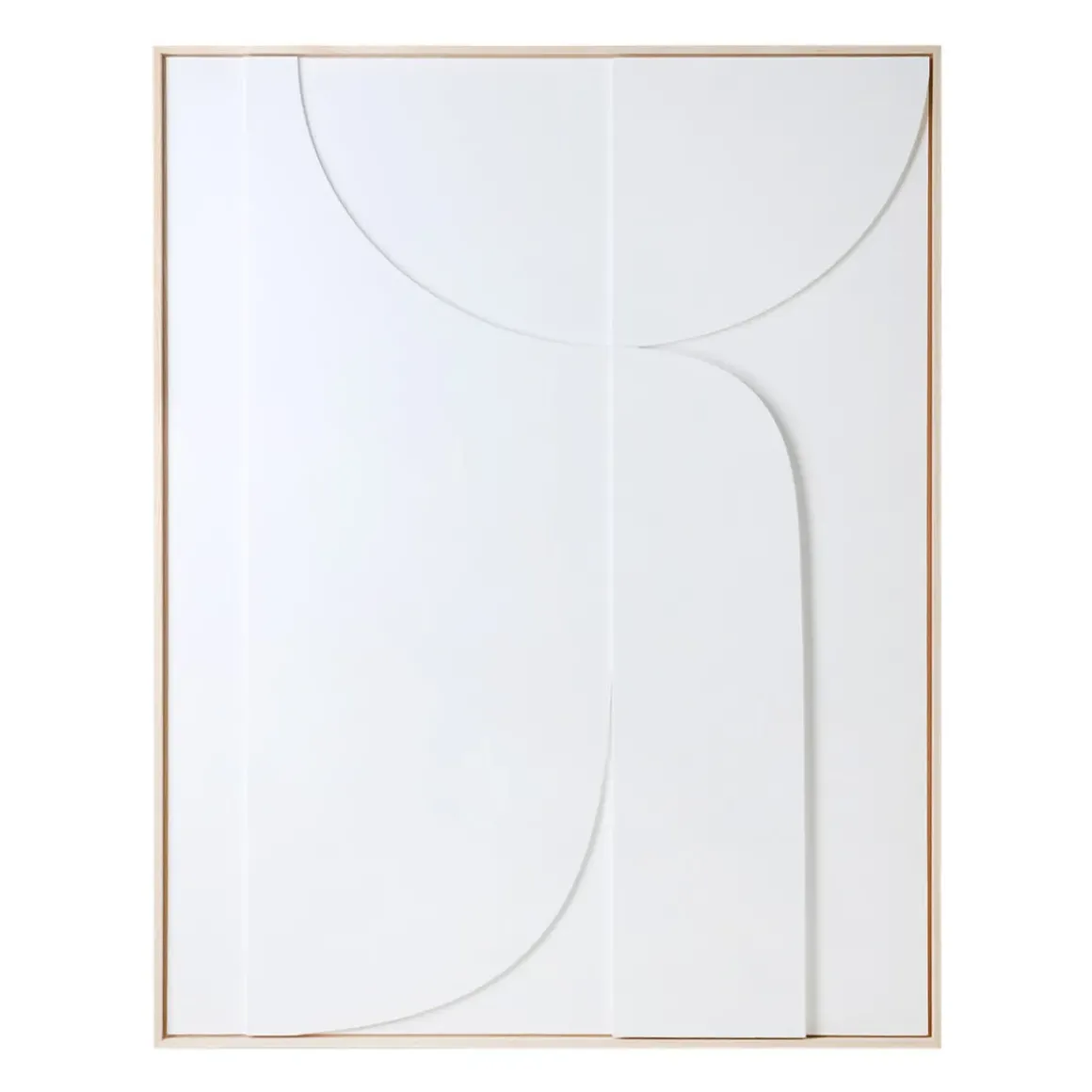 Cadre Relief Art B - 100 x 123 cm - Blanc XL