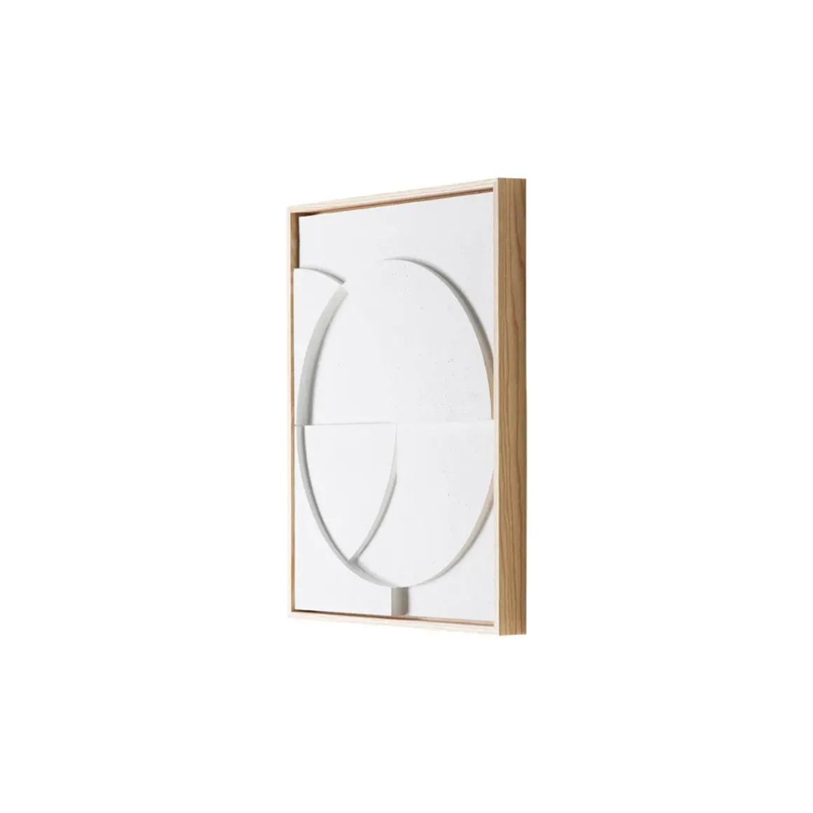 Cadre Relief Art C - 40 x 50 cm - Blanc S