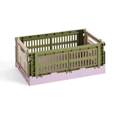 Caisse Crate Mix S - Olive/ Poudre