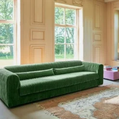Canapé Club Velours - 274 x 108 x 72 cm - Royal Vert