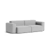Canapé Mags Soft Low 2.5 places - Combinaison 1 - Flamiber Grey C8- Coutures Dark Grey
