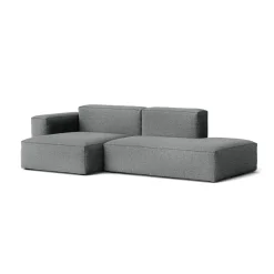 Canapé Méridienne Mags Soft Low 2.5 places - Combinaison 3 left - Hallingdal 130 - Coutures Light Grey