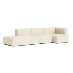 Canapé Méridienne Mags Soft 3 places - Combinaison 3 right - Hallingdal 100 - Coutures Beige