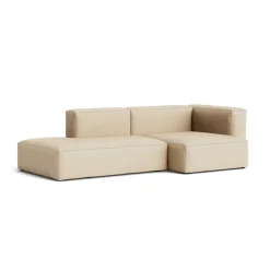 Canapé Méridienne Mags Soft 2.5 places - Combinaison 3 right - Hallingdal 220 - Coutures Light Grey