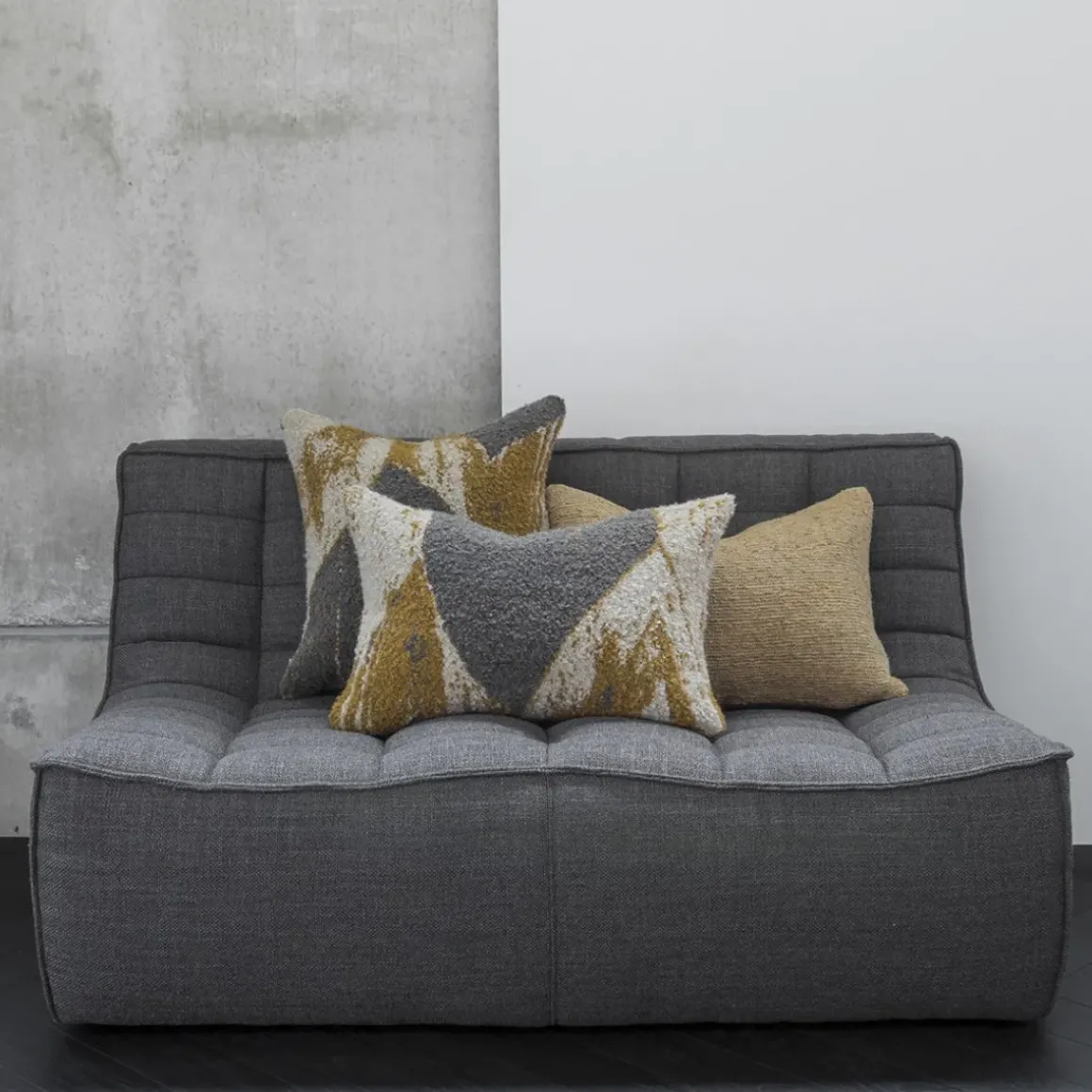 Canapé N701 - 2 Places - Gris foncé