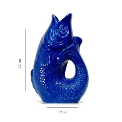 Carafe / Vase Monsieur Carafon Poisson - Azur