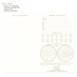 Carnet Constellations - Bleu Marine