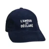 Casquette l'Amour est Déclaré Côtelé - Navy