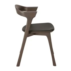 Chaise Bok en chêne brun