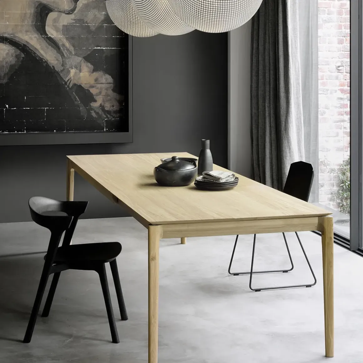 Chaise Bok en chêne noir