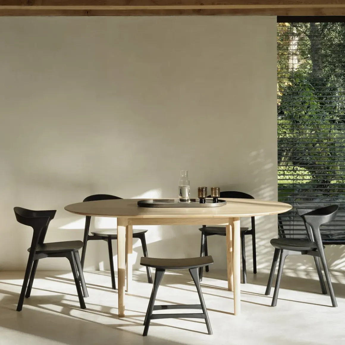 Chaise Bok en chêne noir