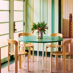 Chaise Rey en hêtre - Ø 49 x h 80 cm - Vert