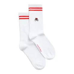 Chaussettes brodées Cycliste