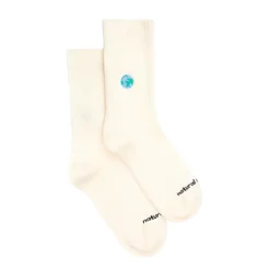 Chaussettes brodées Monde