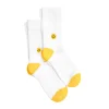 Chaussettes brodées Smiley