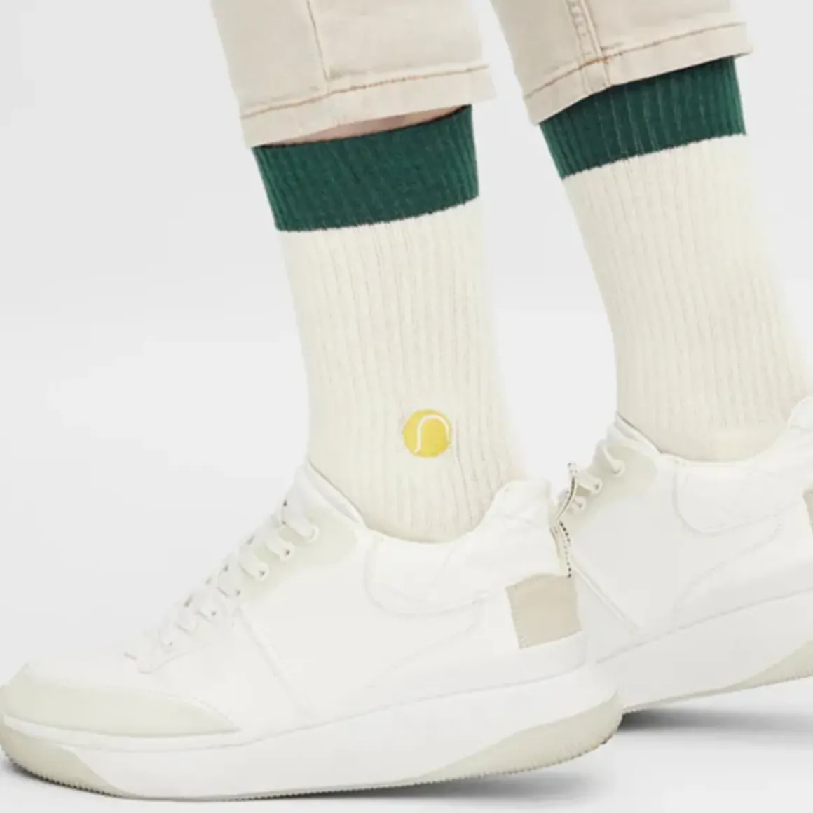 Chaussettes brodées Tennis