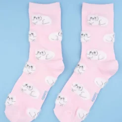 Chaussettes Chat Persan - Rose
