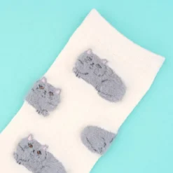 Chaussettes Chat Suzette - Blanc