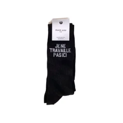 Chaussettes Je Ne Travaille Pas Ici 40/45 - Noir