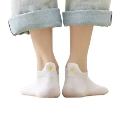 Chaussettes Languette Fleur