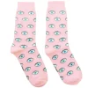 Chaussettes oeil à paillettes 35/44 - Rose