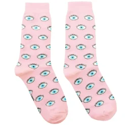 Chaussettes oeil à paillettes 35/44 - Rose