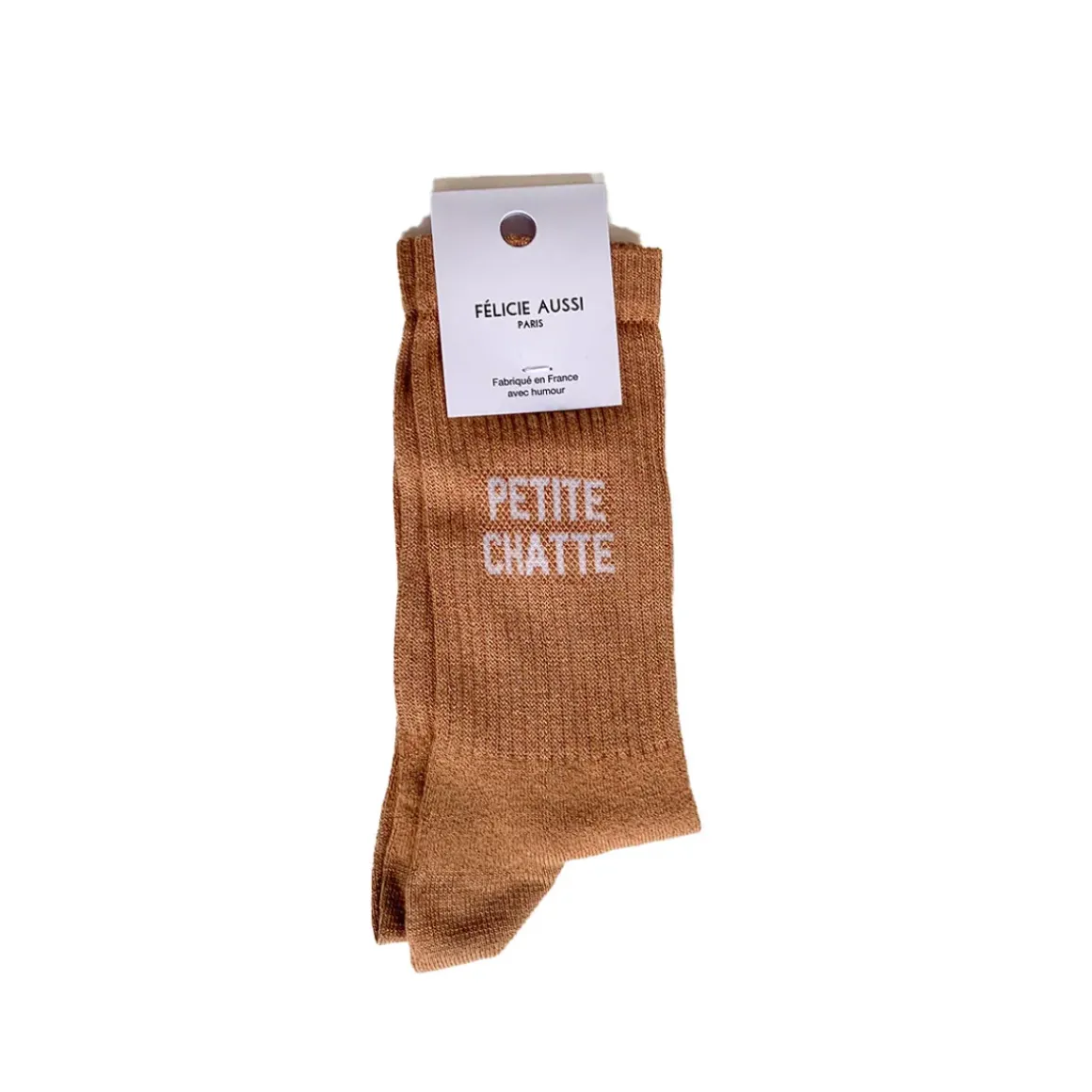 Chaussettes Petite Chatte Paillettes 36/40 - Caramel