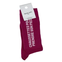 Chaussettes Pour Prendre le Pied 36/40 - Framboise