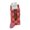 Chaussettes Qui Courent Vite 36/40 - Damier Rose