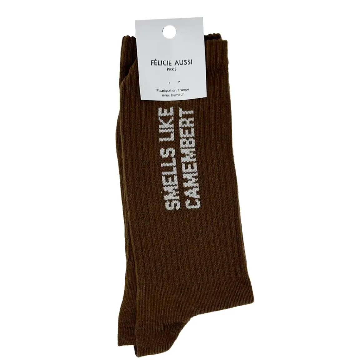 Chaussettes Smells Like Camembert 40/45 - Marron
