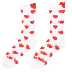 Chaussettes Transparentes Coeur