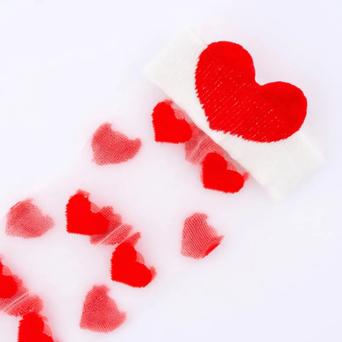 Chaussettes Transparentes Coeur