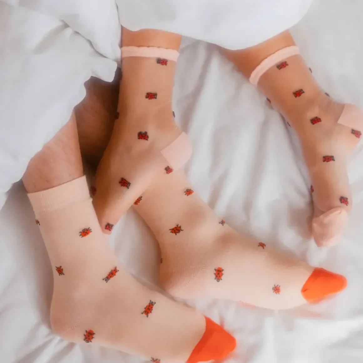 Chaussettes Transparentes Coccinelle